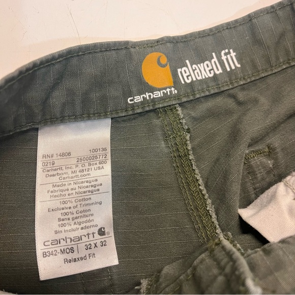Carhartt Relaxed Straight Ripstop Double-Front Cargo Utility Pants, 32x32 - Picture 9 of 11